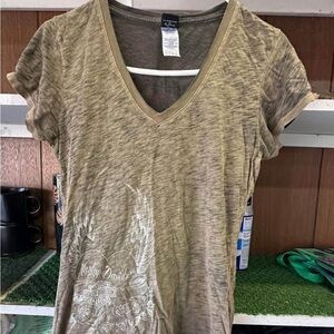 Harley-Davidson Women's Olive V-Neck Tee